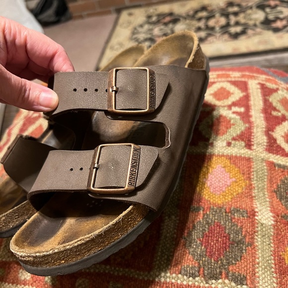 SOLD!! Sz 38 (7.5) ladies Birkenstock Arizona Sandals Mocha - Picture 11 of 13